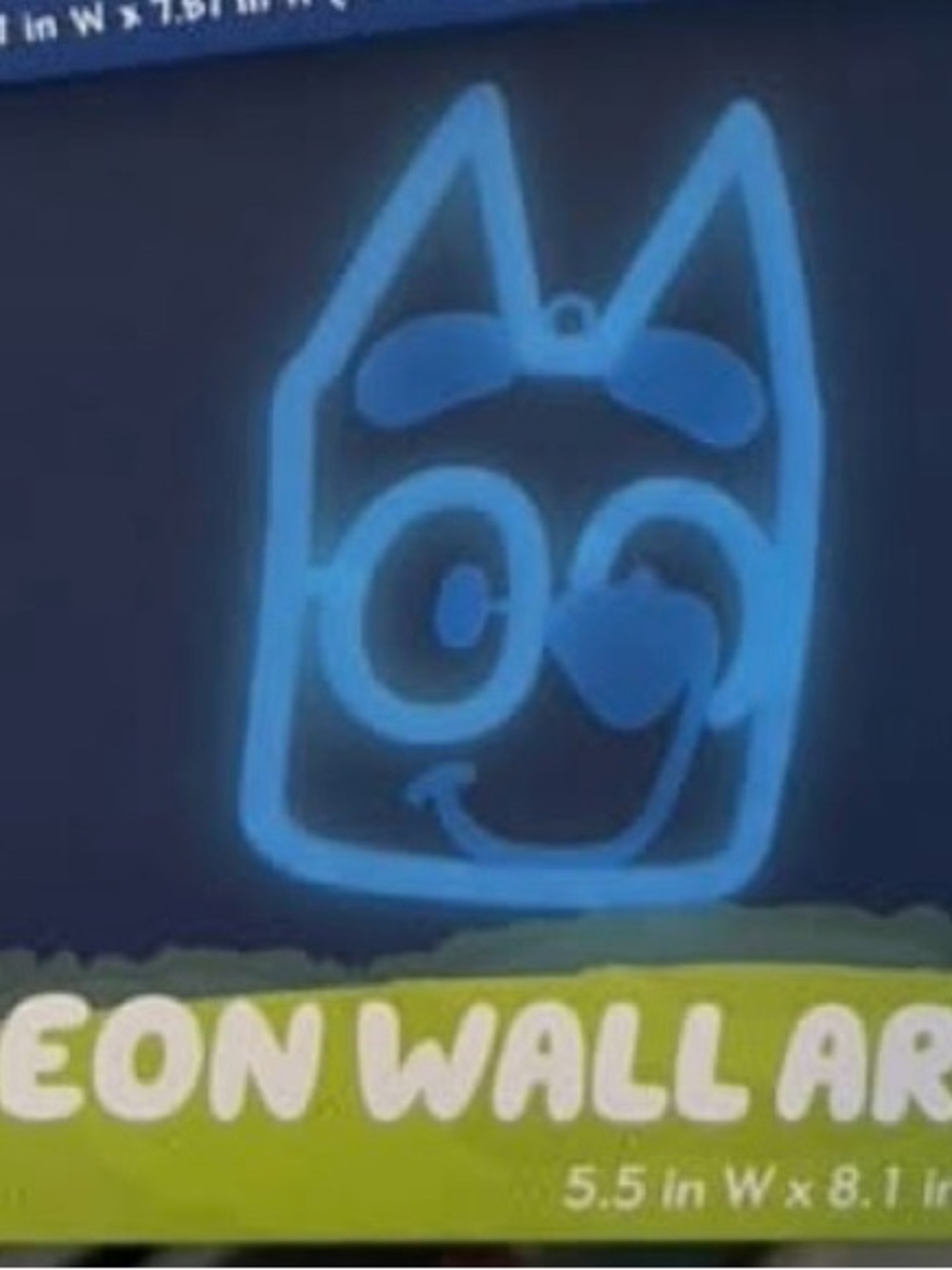 Blue Neon Cat Wall Art Sign